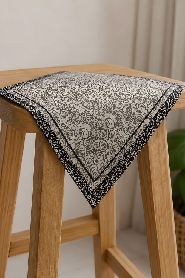 Black Ethnic Patterned Bandana