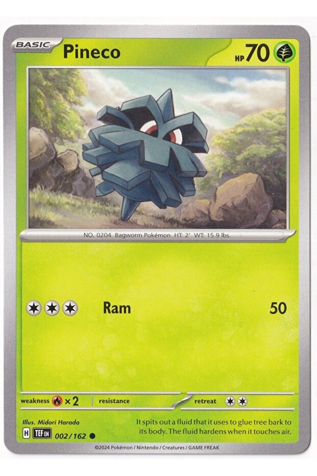 Pineco 002/162 - Temporal Forces - Kart (Mint)