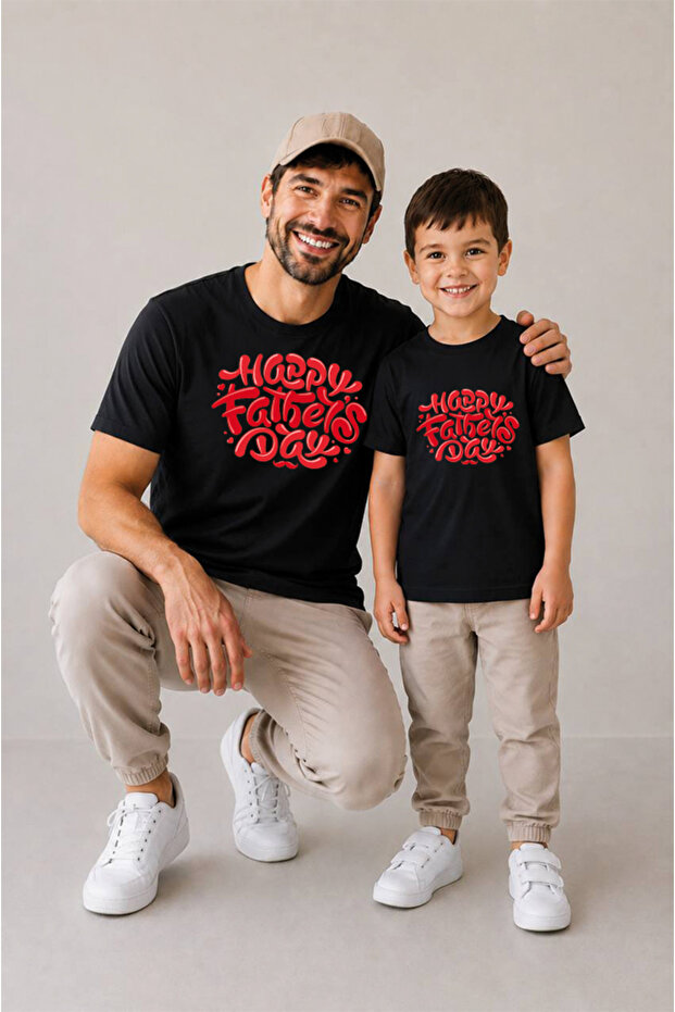Father Son Combination Sold as a Single Item 100% Cotton Oversize T-Shirt Father's Day Gift