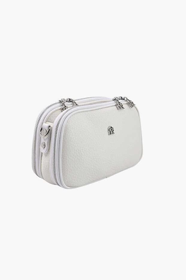 67-7158 Women's White Crossbody Bag