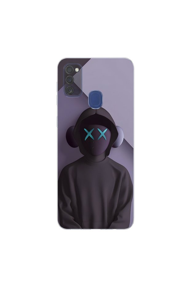 Samsung Galaxy M30S Compatible No Face 2 Design Transparent Case