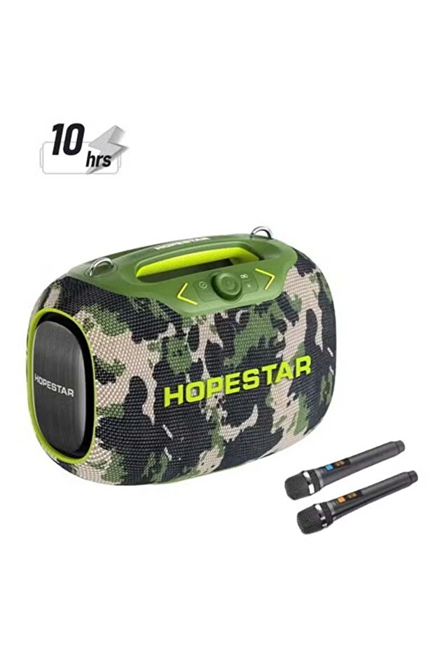 Party Box 120W Portable Bluetooth Speaker with Dual Wireless Mics, IPX6 Waterproof, RGB Lights
