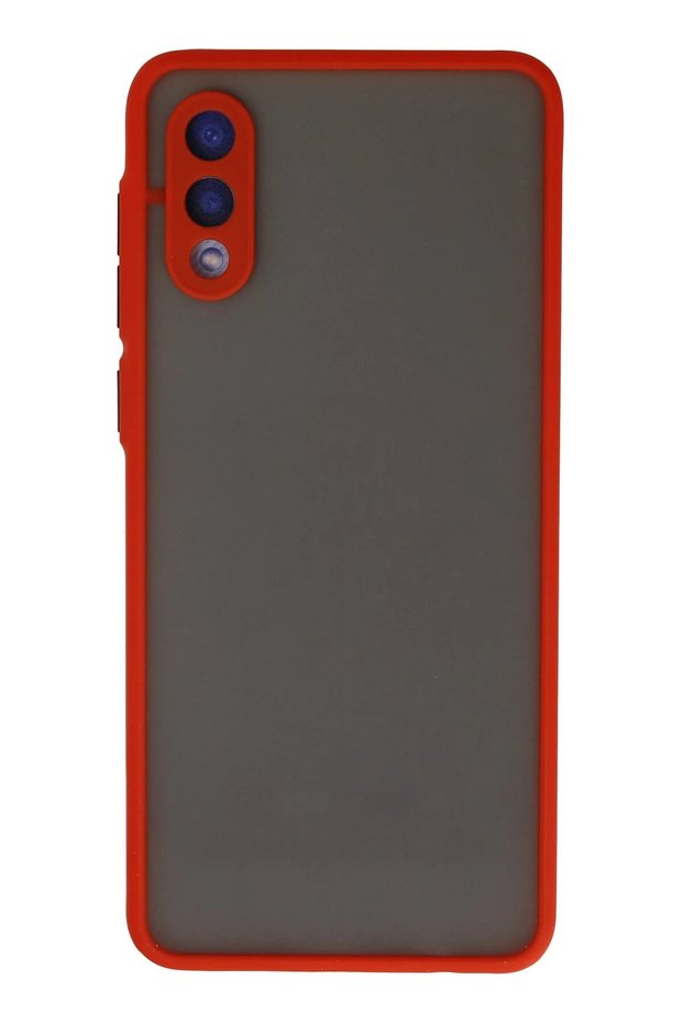 Shopilke Galaxy A02 Case Montreal Silicone Cover (135020) - Red