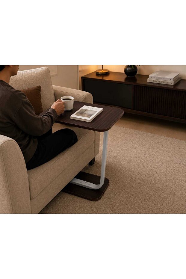 طاولة متعددة الاستخدامات على شكل حرف C - 3