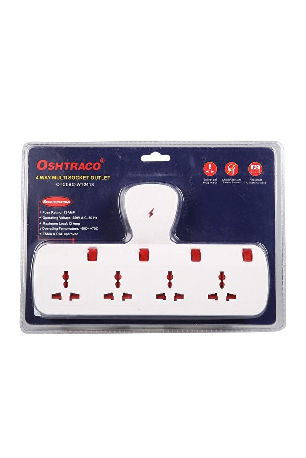 4way universal T.socket (OTCDBC-WT2413)