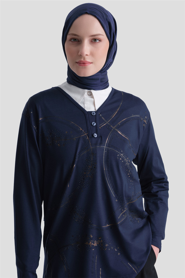 Combed Navy Blue - 4