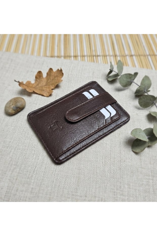 100% Genuine Leather Trendy Model Credit Card Holder and Wallet