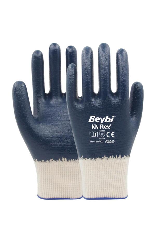 Kn Flex Plus Nitrile Blue Gloves No. 10