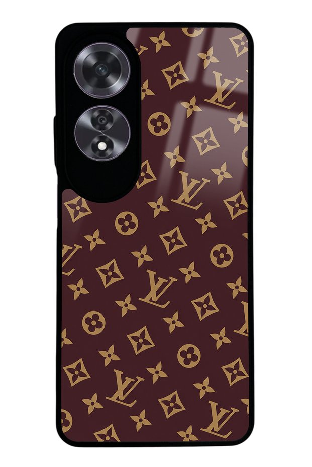 Oppo A60 Red Lv Design Glossy Phone Case