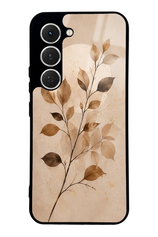 Tecno Spark 40 Pro Autumn Minimal Leaf Design Glossy Phone Case