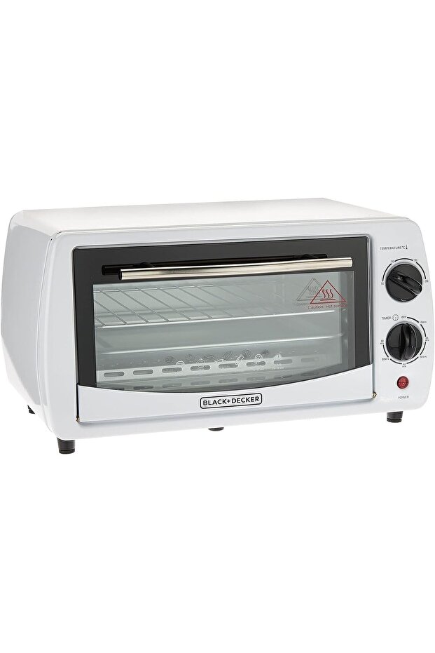 Black+Decker 800W 9L Toaster Oven, 90-230 ° Temp Setting Double Grill