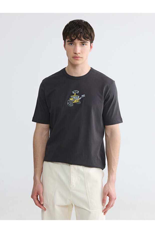 Esvab • Modern & Distinctive Zero Roba Collar Printed Men's T-Shirt