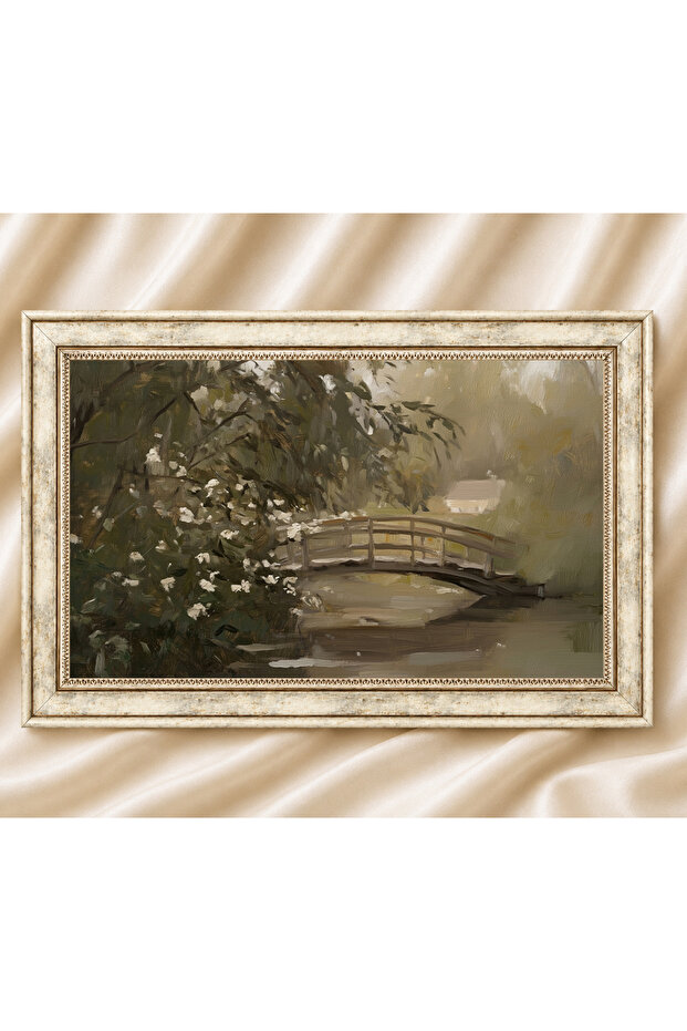 Vintage Painting Cream Antique Framed Painting Models