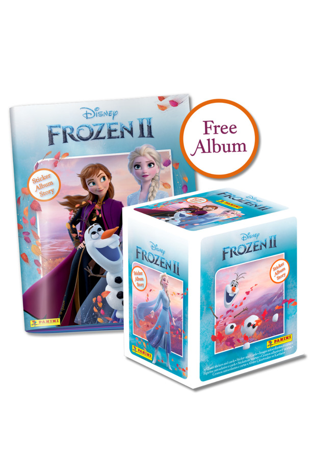 Frozen Ii Sticker Album+ Box of 36 (144 Stickers+36 Cards) Sticker Collection