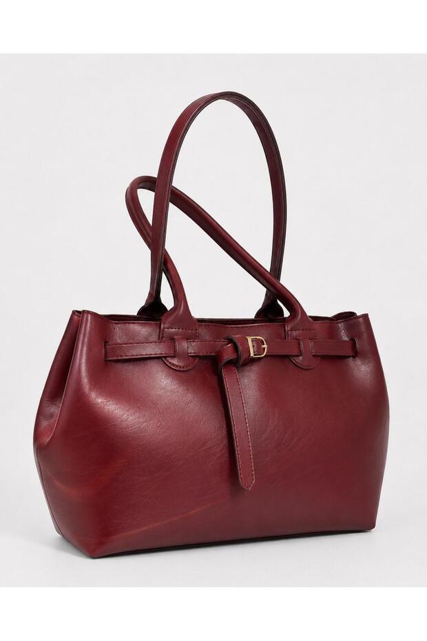 Meghan Model Burgundy Women's Hand and Shoulder Bag