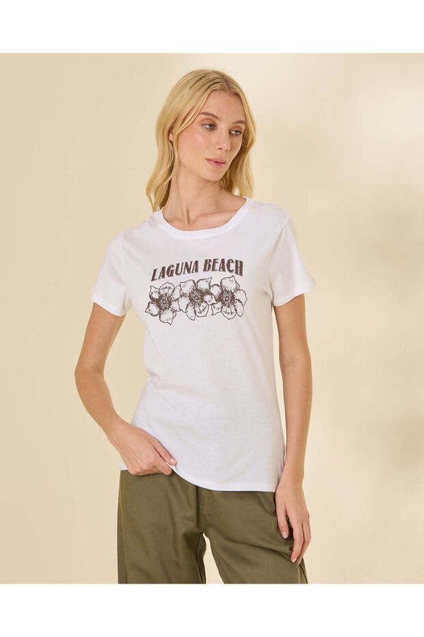 Women White Graphic T-Shirt