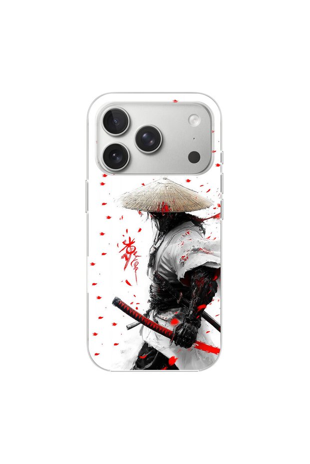 iPhone 17 Pro Max Compatible Samurai 1 Design Transparent Case