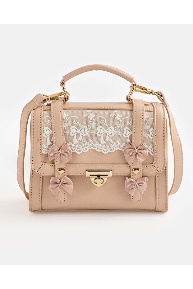 Girls Pink Embellished Handbag