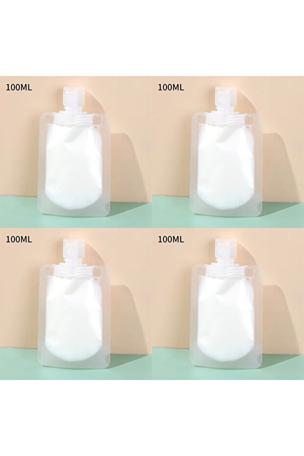 4pcs 100ml 2-10Pcs Shampoo Makeup Fluid Sub Bottle Packaging Bottle Portable Travel Liquid Soap Refi
