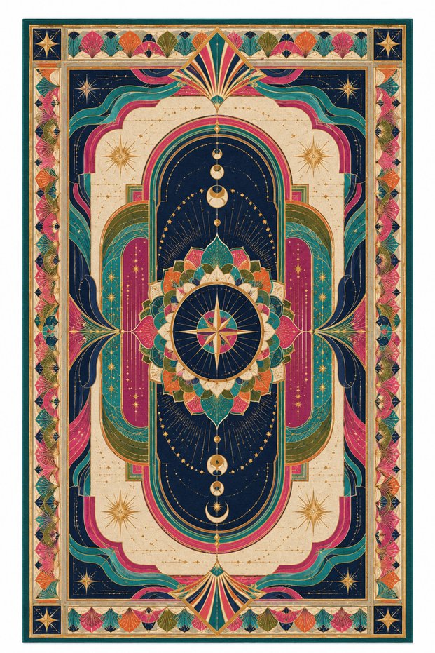 Sdt Traditional Patterned Modern Woven Base Decorative Carpet Sdtamor2442