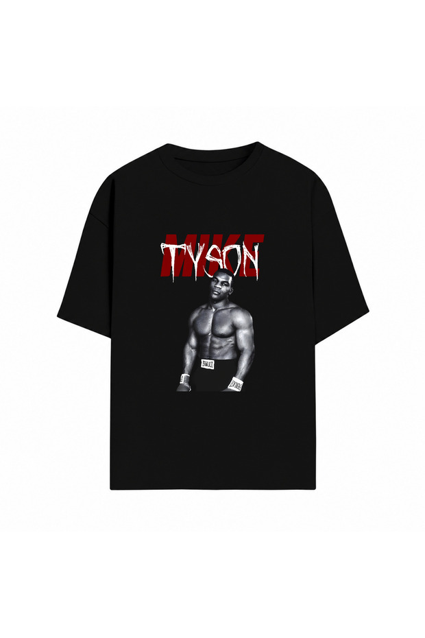 Mike Tyson Printed Unisex Oversize Crew Neck T-Shirt | Specially Designed High-Quality Printed T-Shirt
