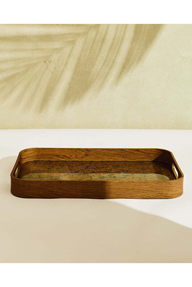 Brown Textured Serving Tray - 3