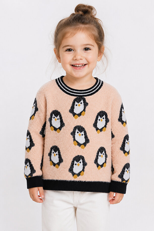 سترة بناتي منقوشة من Penguin 23212