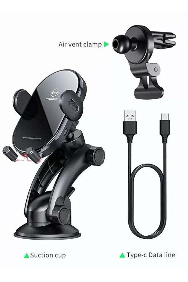 15W Wireless Charging In-Car Phone Holder
