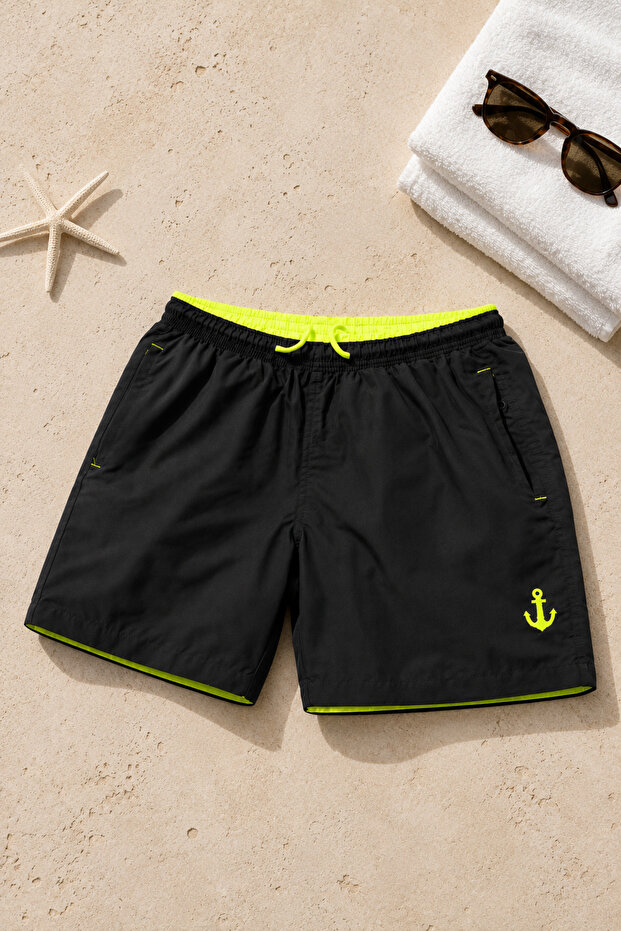 Children's Swim Shorts Printed Quick-Drying I Boys' Patterned Swim Shorts Elastic Waist I 9-16 Years