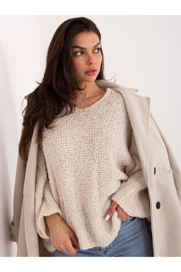 Pulover Dama Bej - 5