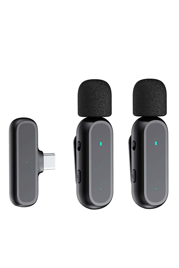 Wireless Microphone for Portable One-trigger-Two Wireless Clip-on Microphone System