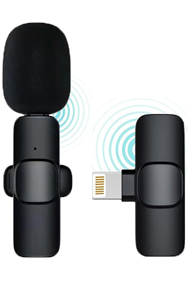 Wireless Lavalier Microphone for iPhone iPad Mini Mic for YouTube Facebook Live Stream TikTok Vlog Zoom