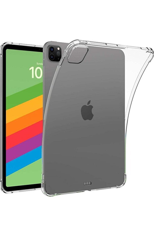 Soft TPU Protective Case for iPad Pro 13 Inch 2024, Lightweight, Anti-Scratch, Shockproof, Clear