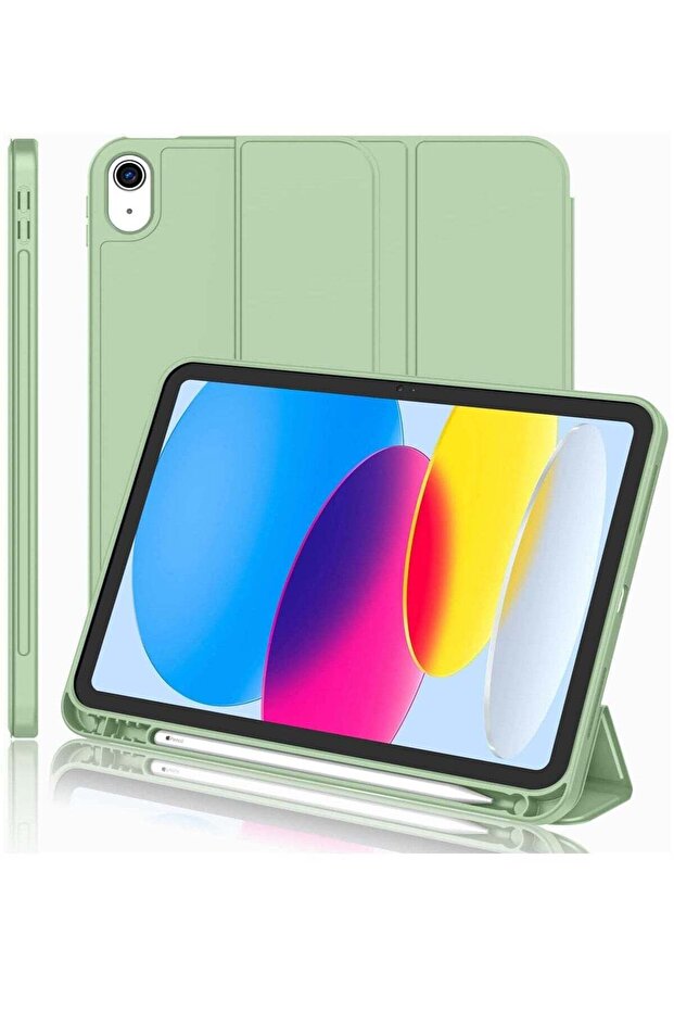 New iPad 10.9 Inch Case 2022 (10th Gen) with Pencil Holder - Trifold Stand Smart Case