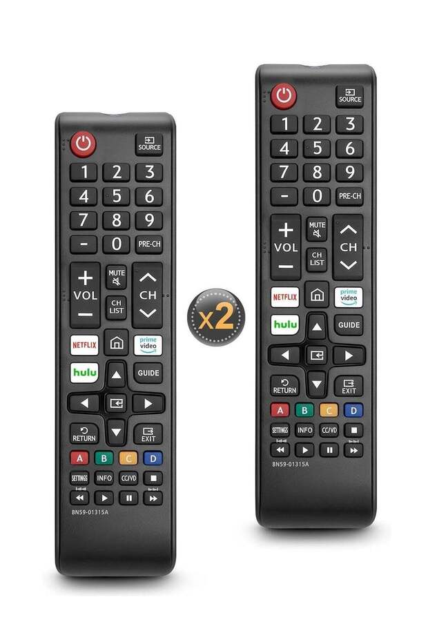 (2 Pack) Universal Remote Control for Smart TV – Compatible with LED, LCD, HDTV, and 4K Smart TVs