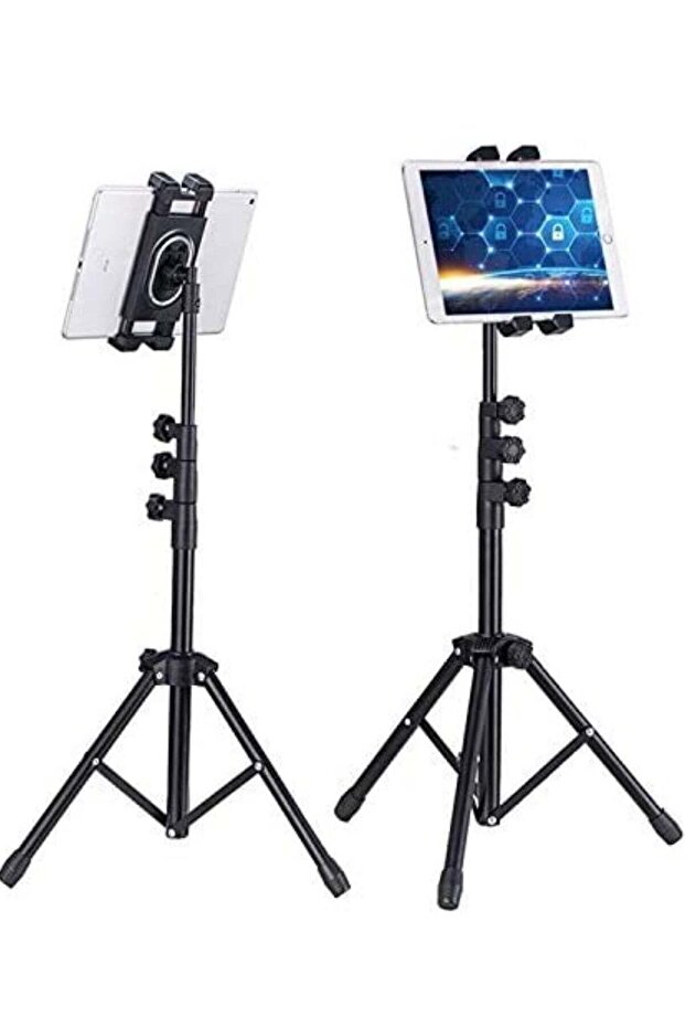 Telescopic Tripod Tablet Stand for Tablets 6" to 13"Tablet Floor Stand for IPad 12.9"