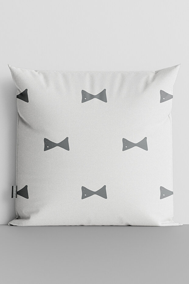 Black Bow Ties Double Sided Digital Printed Throw Pillow Cover
