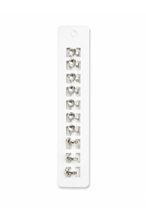 Stone Hair Earrings - 10 Pieces