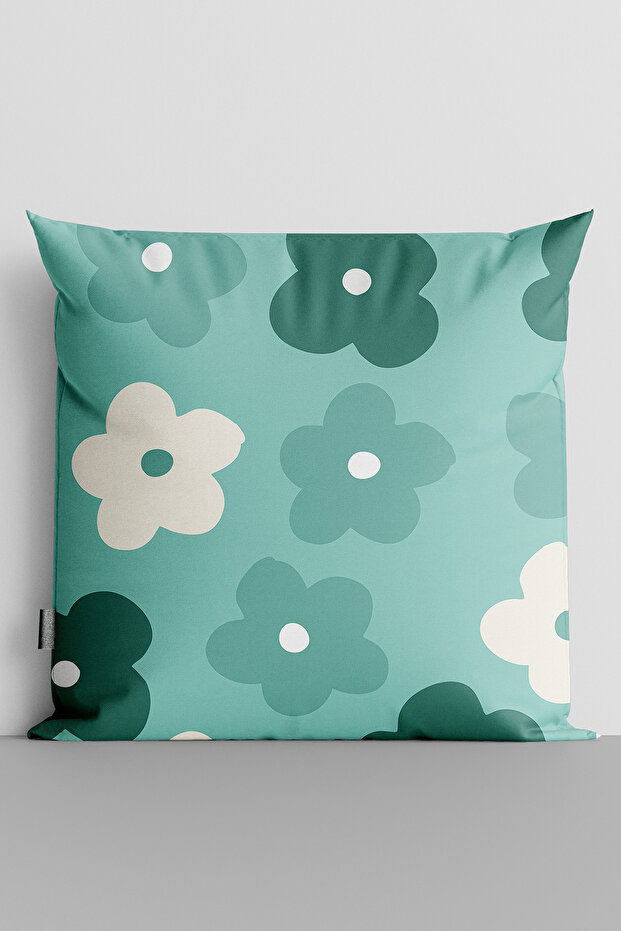 Colorful Flowers Double Sided Digital Printed Throw Pillow Cover