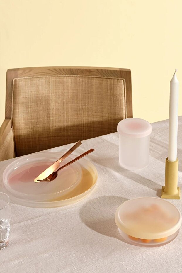 Nude Pink Pigment Plate 35 Cm, 1 Piece