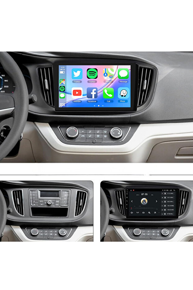 شاشة أندرويد لسيارة MG roewe 360 موديل 2015-2019 مع دعم كاربلاي لاسلكي وأندرويد أوتو وكاميرا خلفية مدمجة بتقنية AHD.
