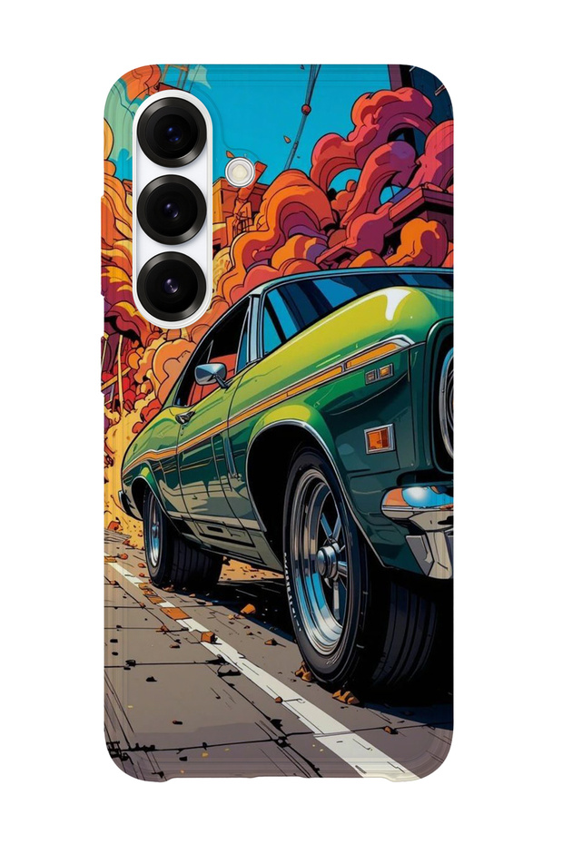 Samsung Galaxy S23 Fe Compatible Printed Transparent Phone Case | Collection: Turboline Streetworks