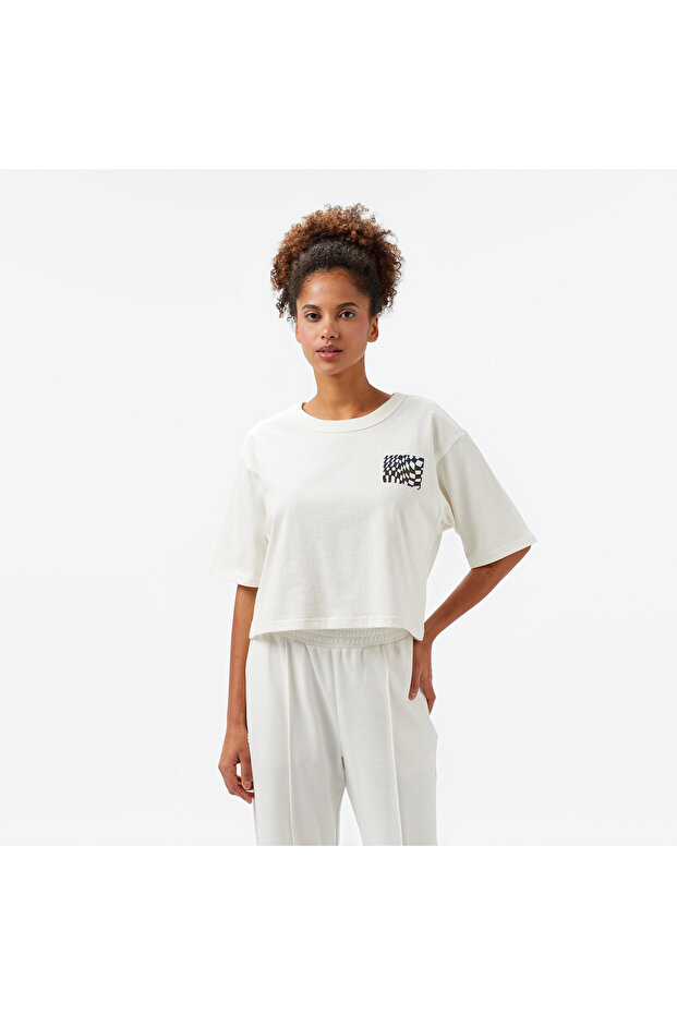 Mte Wildthorn Reflective Boxy Short Women's Ecru T-Shirt
