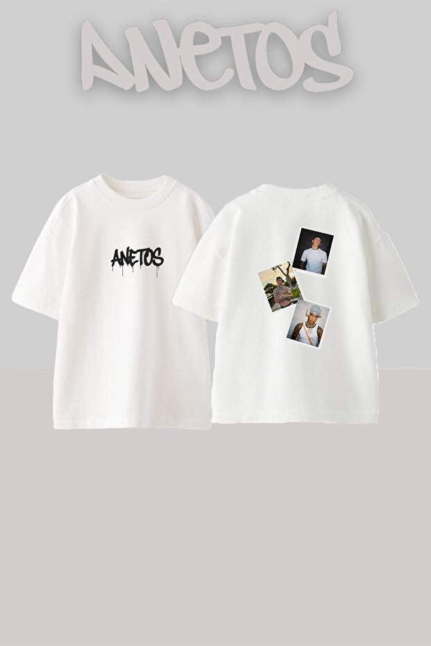 Central Cee_60 Design Printed Oversize White T-Shirt