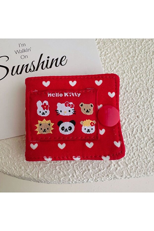 4 Anime Hello Kitty Fabric Data Cable Storage Clip KT Cat Handmade KT Data Cable Charging Cable Sto.