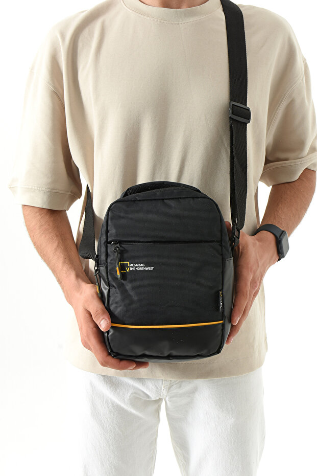 M-1020 Men's Messenger Bag with Water Repellent Feature, 23*14 Cm, Cross Shoulder Strap