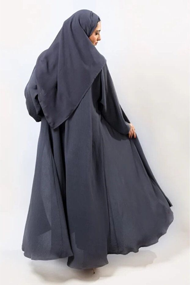 عباية دبل كلوش كريب -طرحه مجانا
