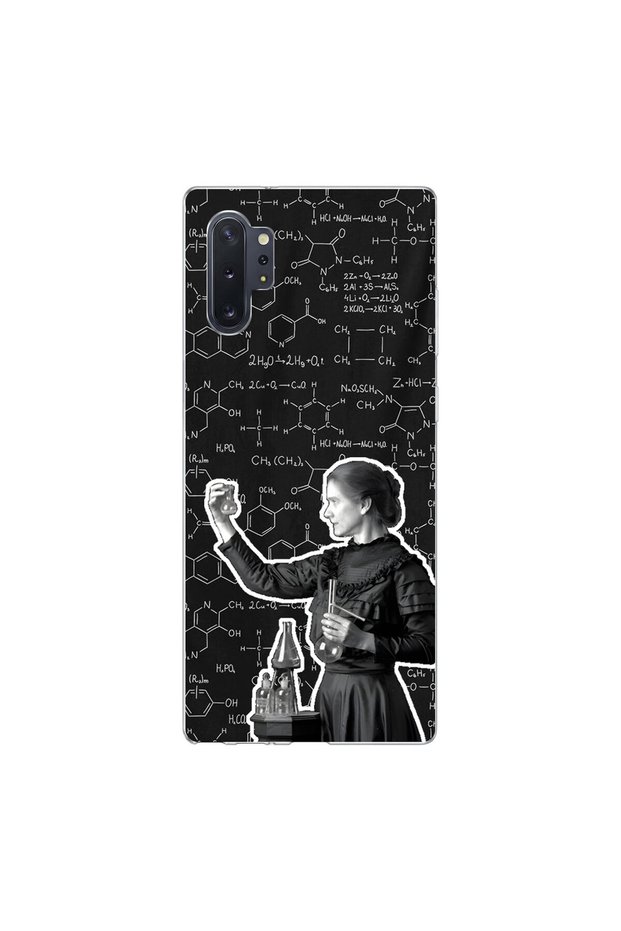 Samsung Galaxy Note 10 Compatible Scientist 3 Design Transparent Case