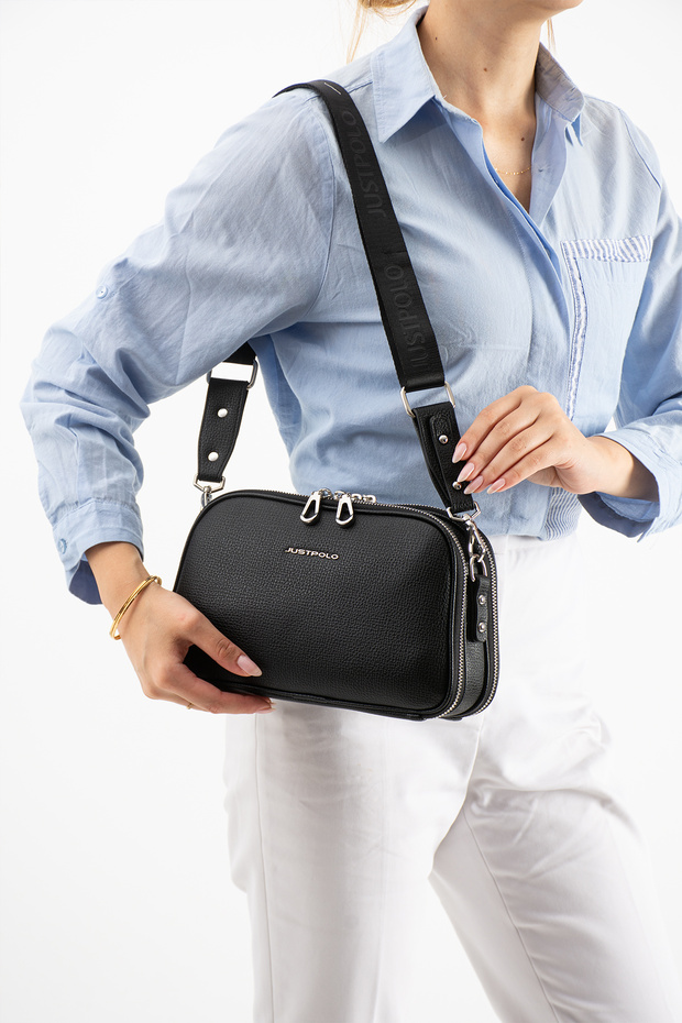 Women's Shoulder Bag with Adjustable Strap and Multiple Compartments