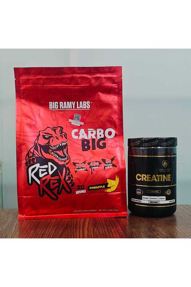 باقة الضخامة (Carbo Big - Pineapple 20 serving+ Challenger Creatine 60serv)